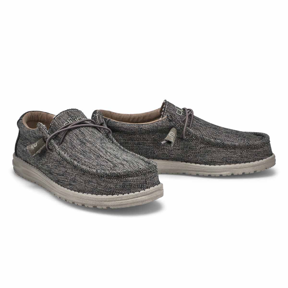 Chaussure décontractée Wally Linen carbone hommes