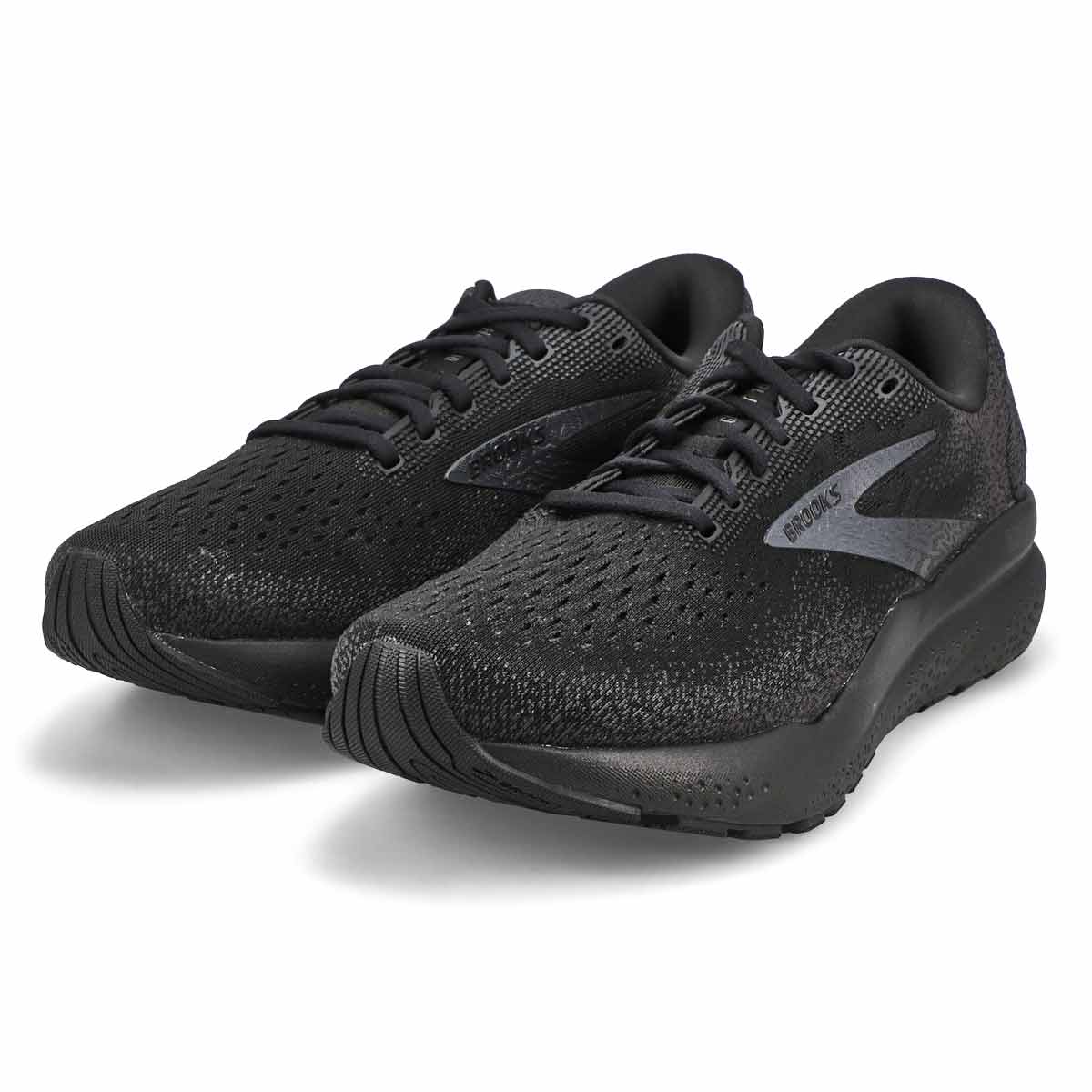 Men's Ghost 16 Lace Up Performance Runner - Black/Black/Ebony