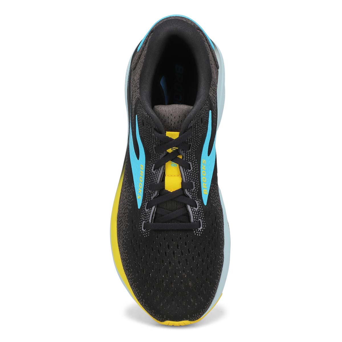 Men's Ghost 16 Lace Up Performance Runner - Black/Forged Iron/Blue