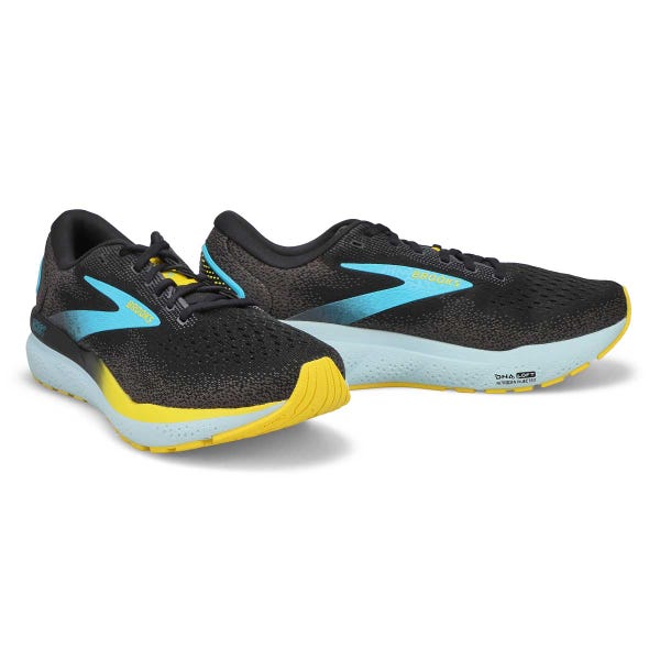 Chaussure de course de performance GHOST 16, noir/fer forgé/bleu, hommes