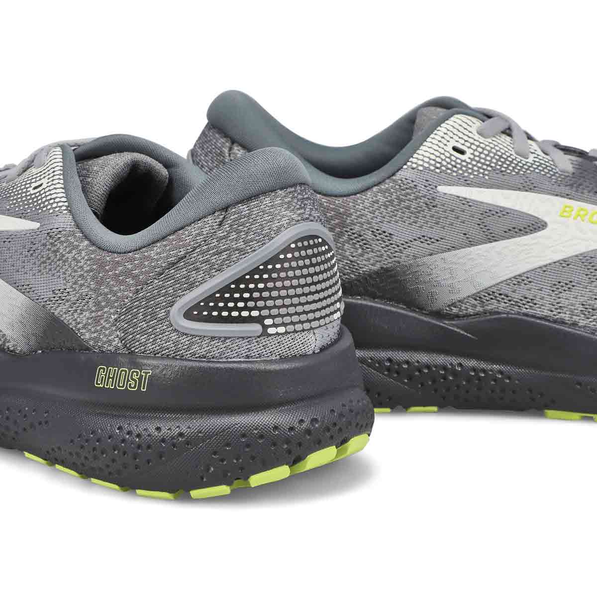 Men's Ghost 16 Lace Up Performance Runner - Primer/Grey/Lime