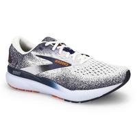 Men's Ghost 16 Lace Up Performance Runner - White/Peacoat/Orange