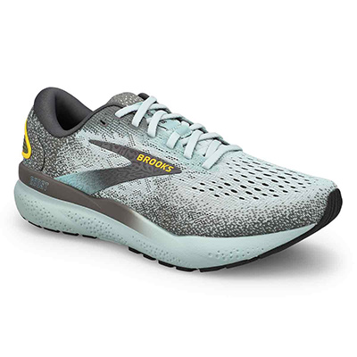 Mns Ghost 16 Lace Up Performance Sneaker - Cloud/Grey/Gold