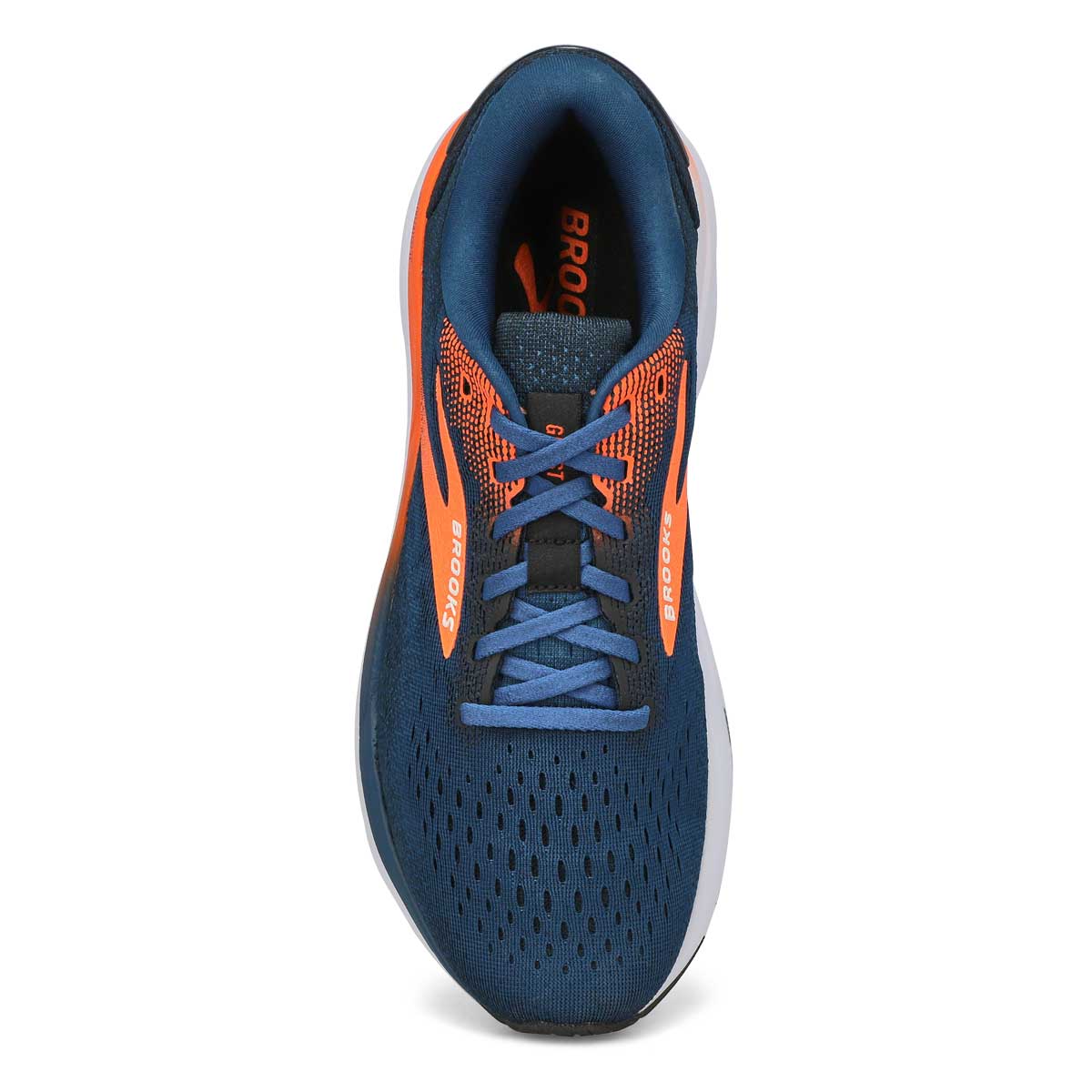 Men's Ghost 16 Lace Up Performance Runner - Blue Opal/ Black/ Orange