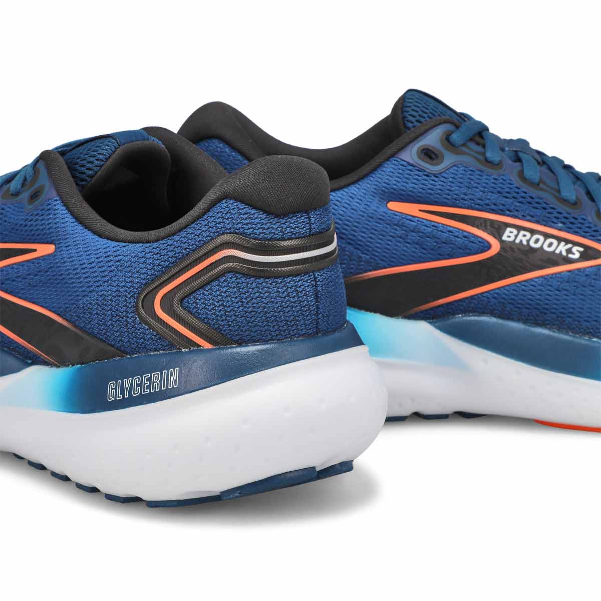 Men's Glycerin 21 Lace Up Performance Runner - Blue/Orange