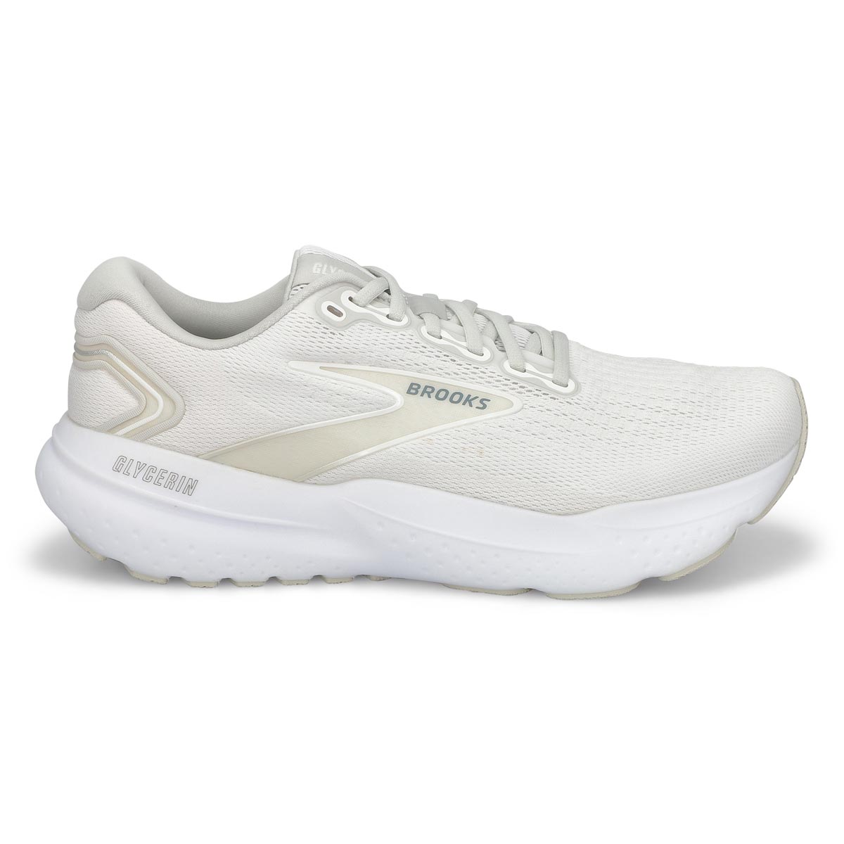Men's Glycerin 21 Lace Up Performance Runner - White/ White/ Grey