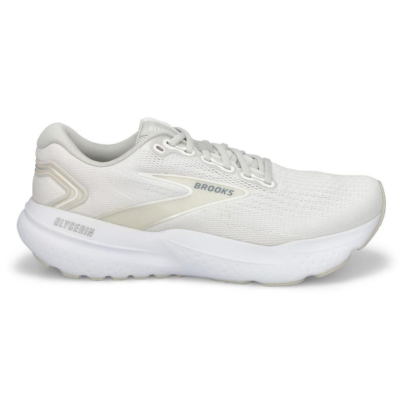 Chaussure de course de performance GLYCERIN 21, blanc/blanc/gris, hommes