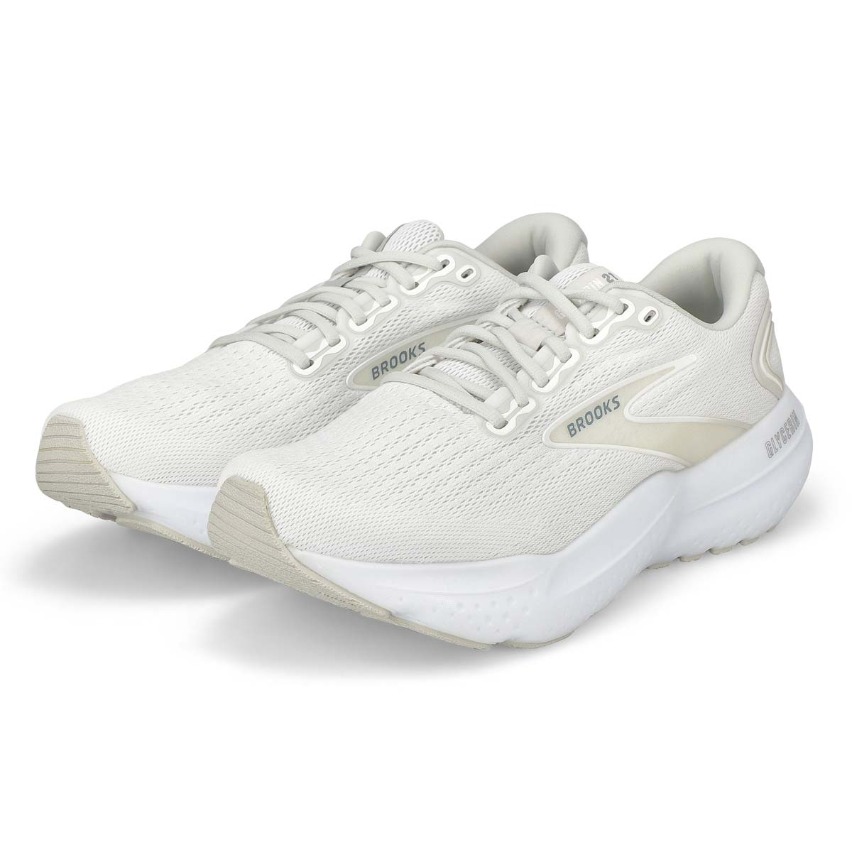 Men's Glycerin 21 Lace Up Performance Runner - White/ White/ Grey