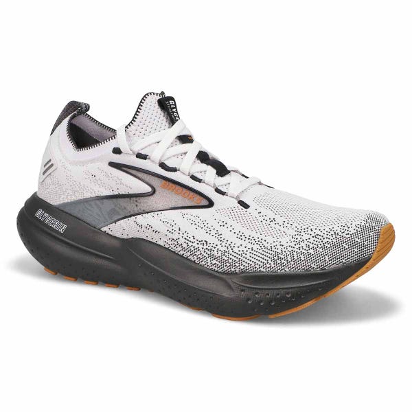 Men's Glycerin StealthFit 21 Lace Up Performance Runer - White/Grey/Black