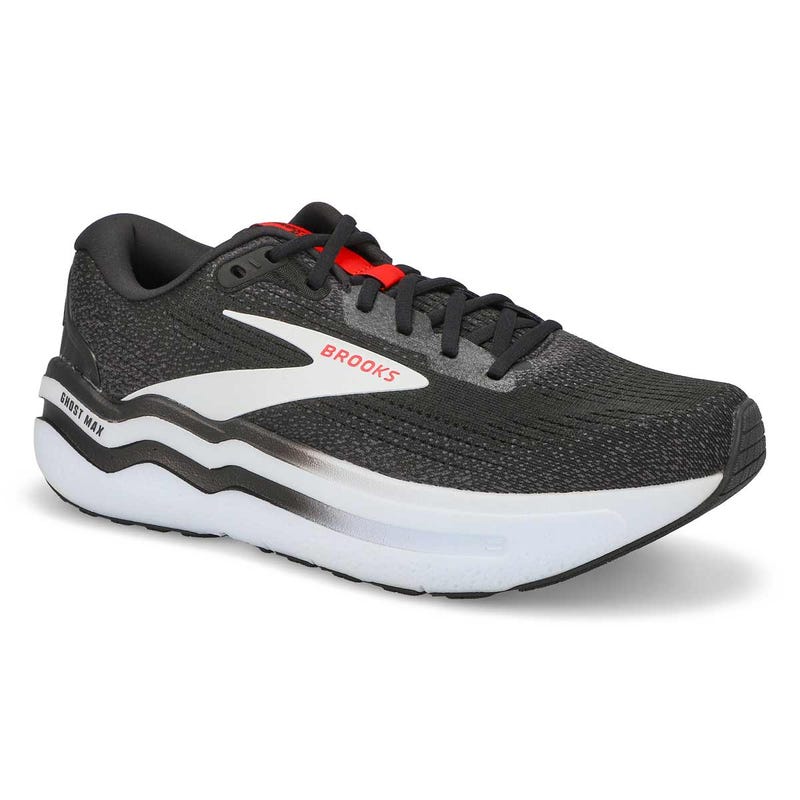 Chaussure de course de performance GHOST MAX 2, noir/blanc/rouge flamboyant, hommes