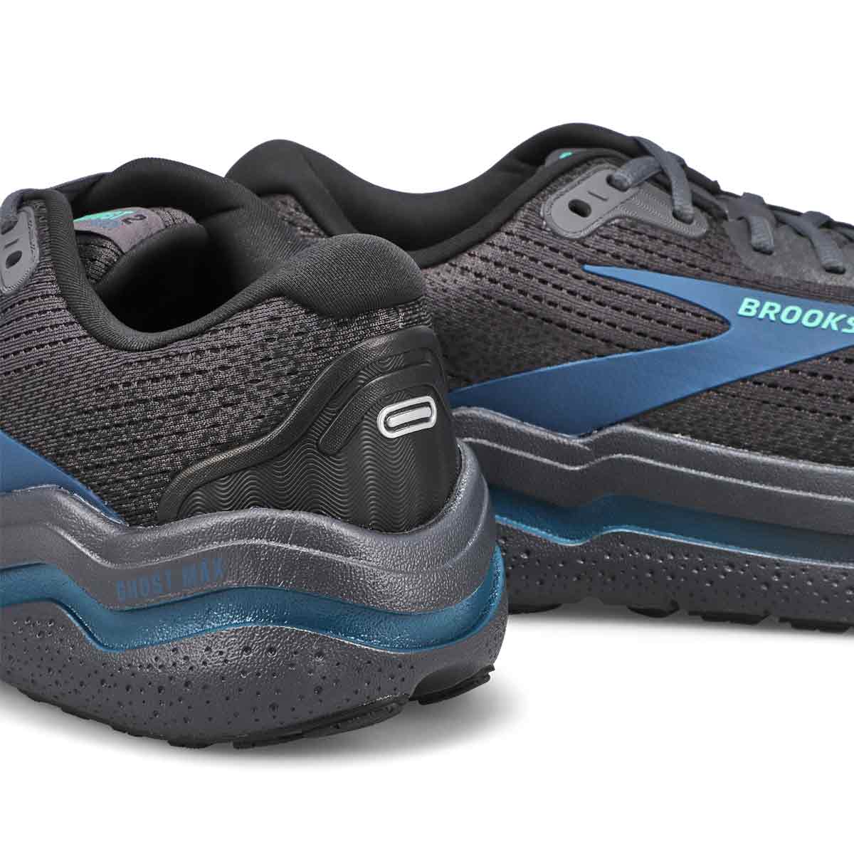 Chaussure de course de performance GHOST MAX 2, ébène/cacatoès/saphir bleu, hommes