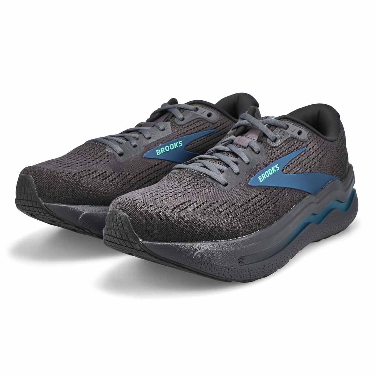 Chaussure de course de performance GHOST MAX 2, ébène/cacatoès/saphir bleu, hommes