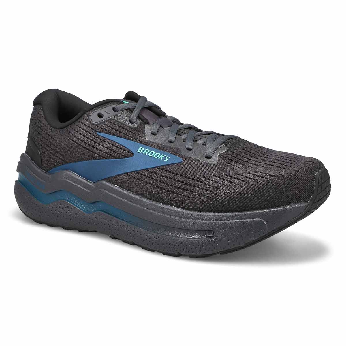 Chaussure de course de performance GHOST MAX 2, ébène/cacatoès/saphir bleu, hommes