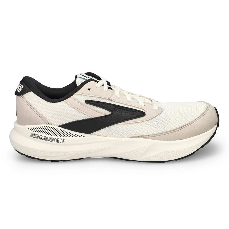 Men's Adrenaline 24 Lace Up Performance Runners - Coconut/SilverLining/Black