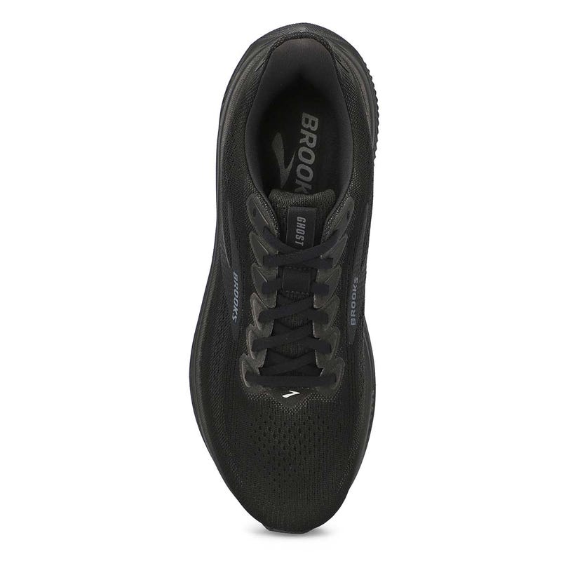 Men's Ghost 17 Lace Up Performance Runner - Black