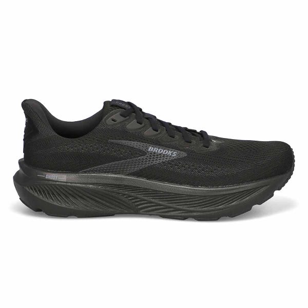 Men's Ghost 17 Lace Up Performance Runner - Black