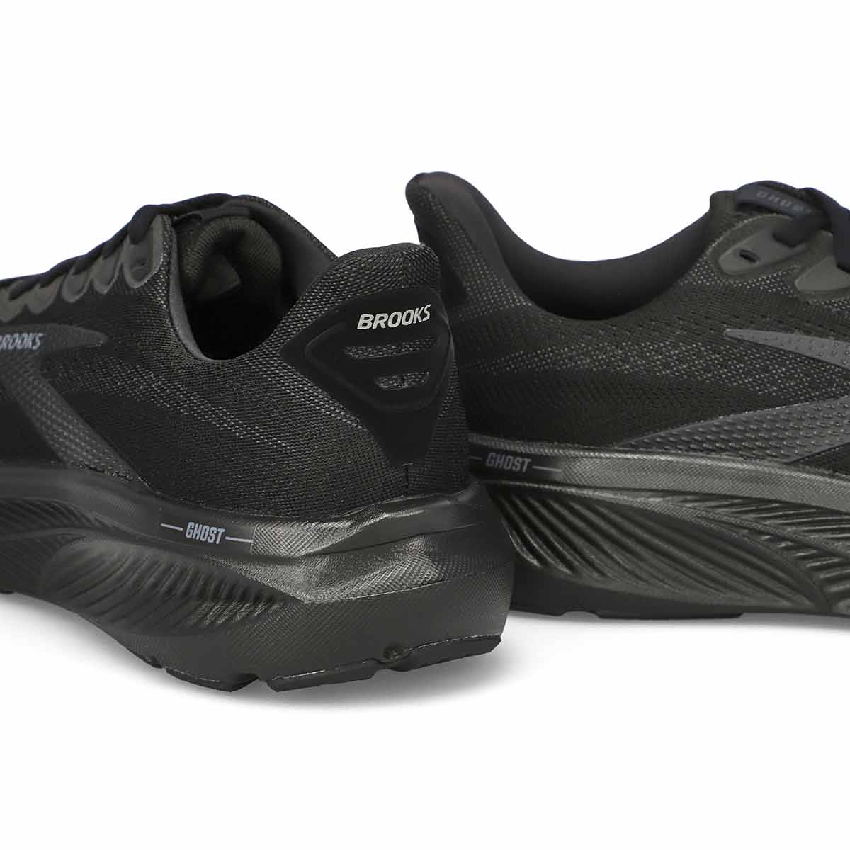 Men's Ghost 17 Lace Up Performance Runner - Black