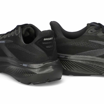 Men's Ghost 17 Lace Up Performance Runner - Black