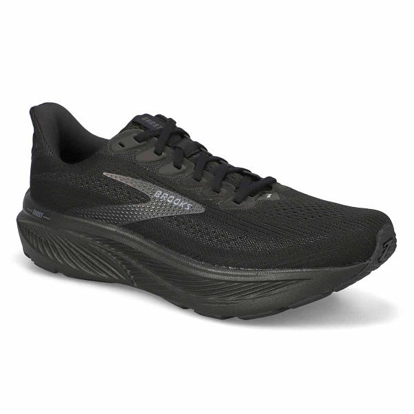 Men's Ghost 17 Lace Up Performance Runner - Black