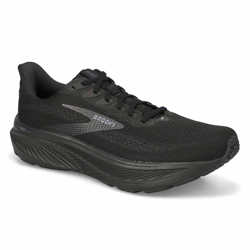 Men's Ghost 17 Lace Up Performance Runner - Black