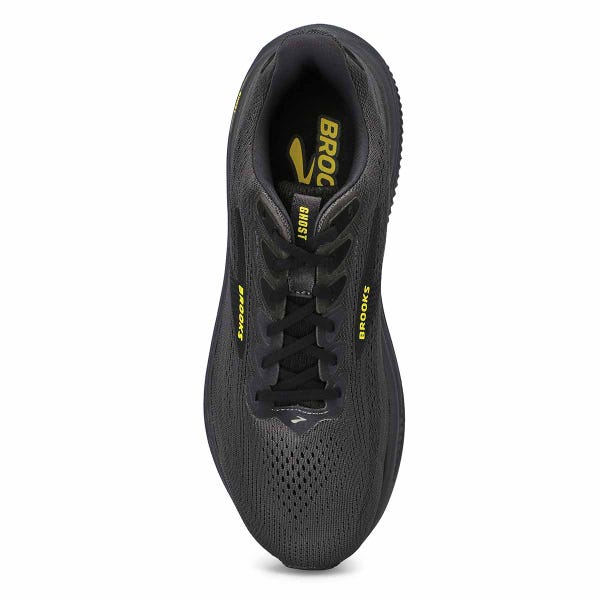 Men's Ghost 17 Lace Up Performance Runner - Ebony