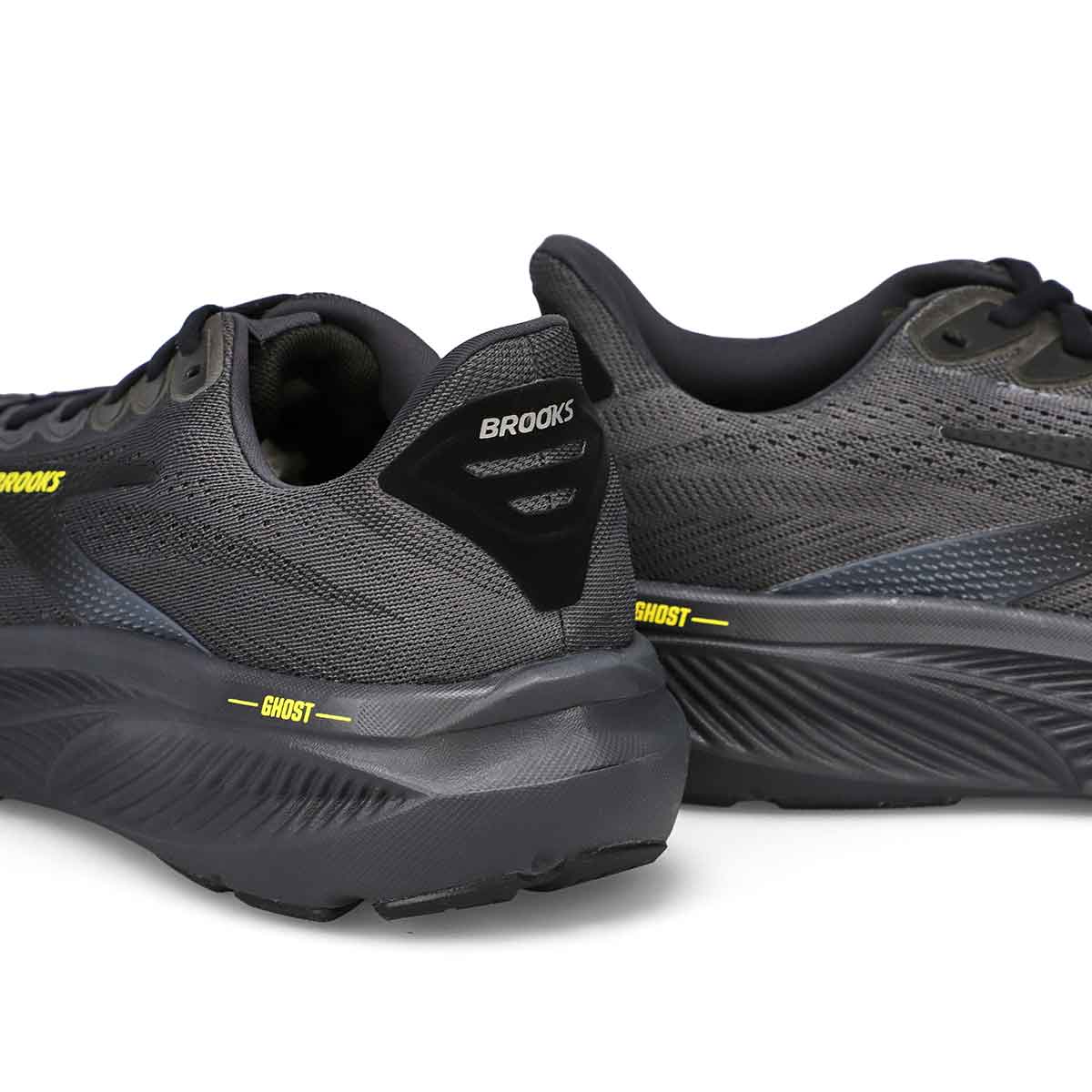 Men's Ghost 17 Lace Up Performance Runner - Ebony