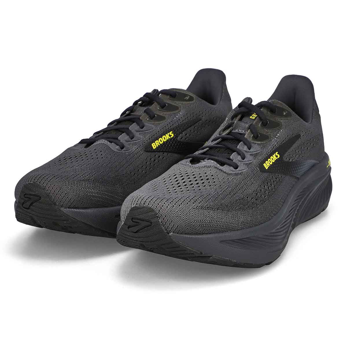Men's Ghost 17 Lace Up Performance Runner - Ebony
