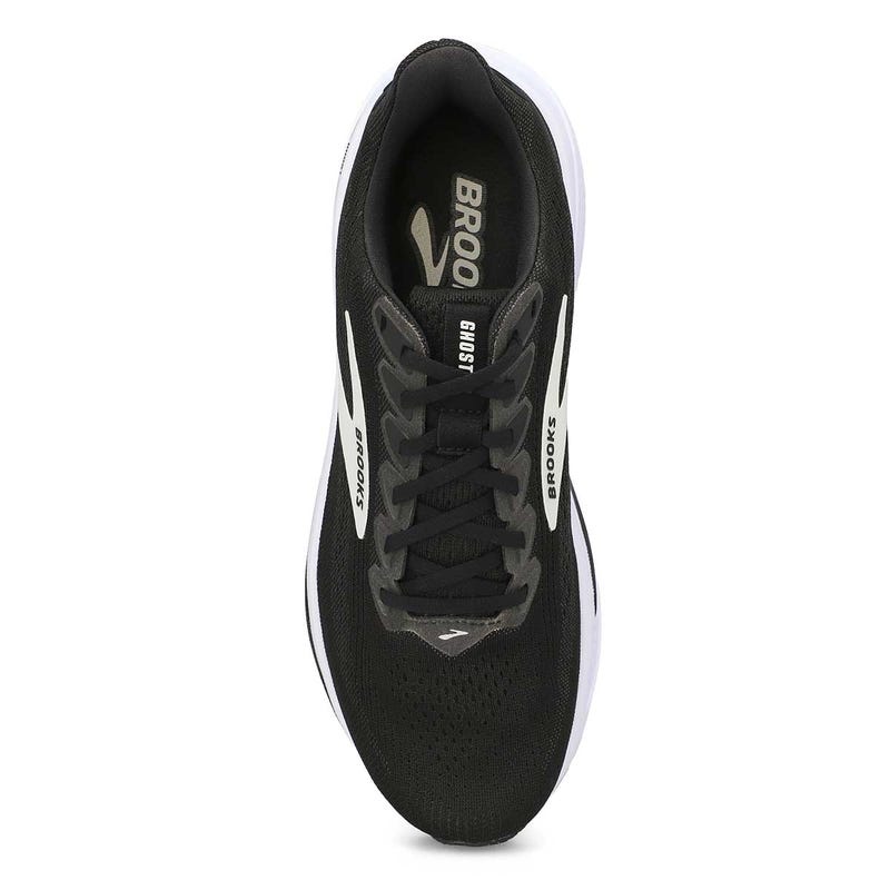 Men's Ghost 17 Lace Up Performance Runner - Black