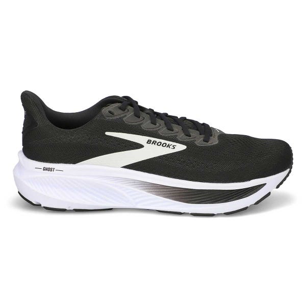 Men's Ghost 17 Lace Up Performance Runner - Black