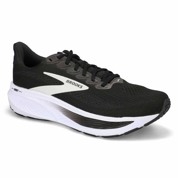 Men's Ghost 17 Lace Up Performance Runner - Black