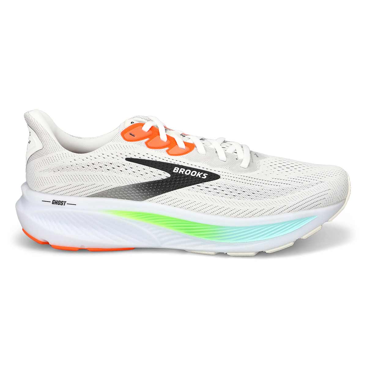 Men's Ghost 17 Lace Up Performance Runner - White
