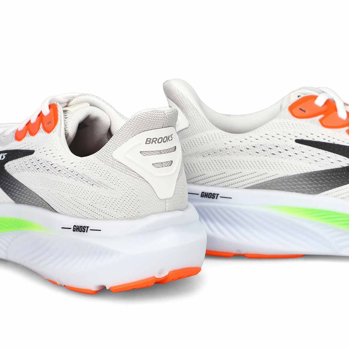 Men's Ghost 17 Lace Up Performance Runner - White