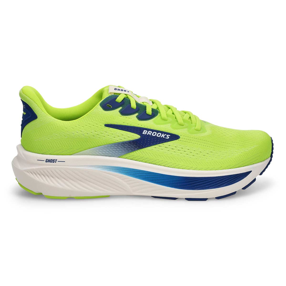Men's Ghost 17 Lace Up Performance Sneaker - Acid Lime/Navy/White