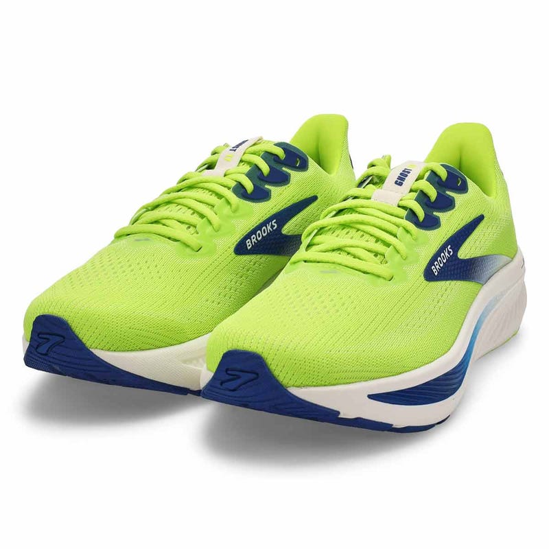 Men's Ghost 17 Lace Up Performance Sneaker - Acid Lime/Navy/White