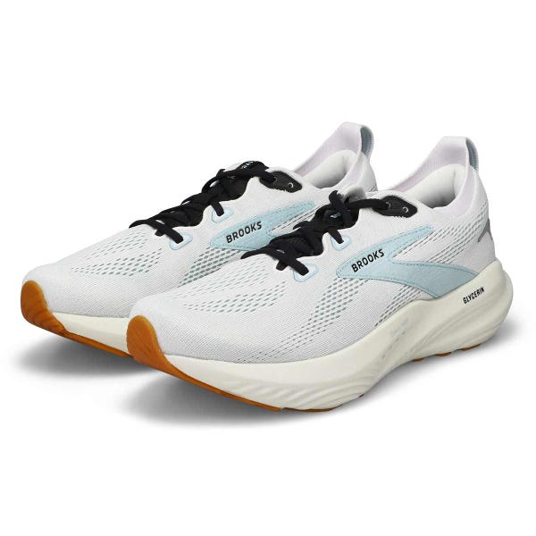 Men's Glycerin 22 Lace Up Performance Runner - Bright White/Winter Sky/Black