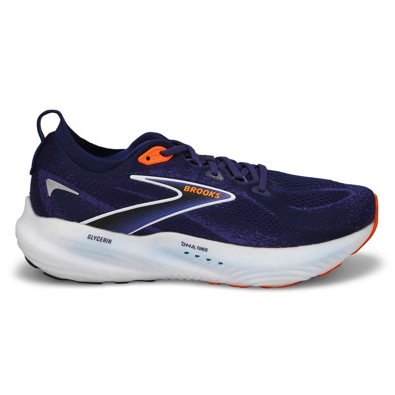 Men's Glycerin 22 Lace Up Performance Runner - Peacoat/Blue Ribbon/Orange