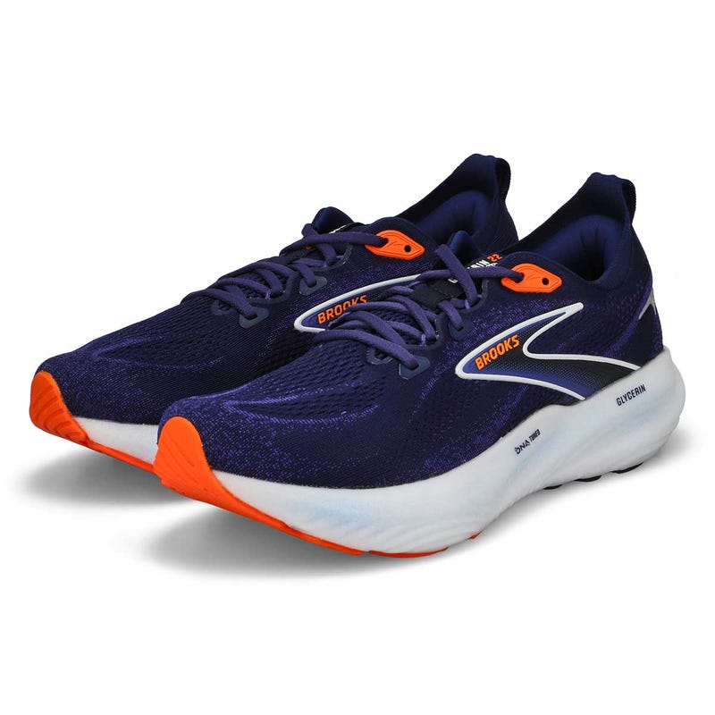 Men's Glycerin 22 Lace Up Performance Runner - Peacoat/Blue Ribbon/Orange