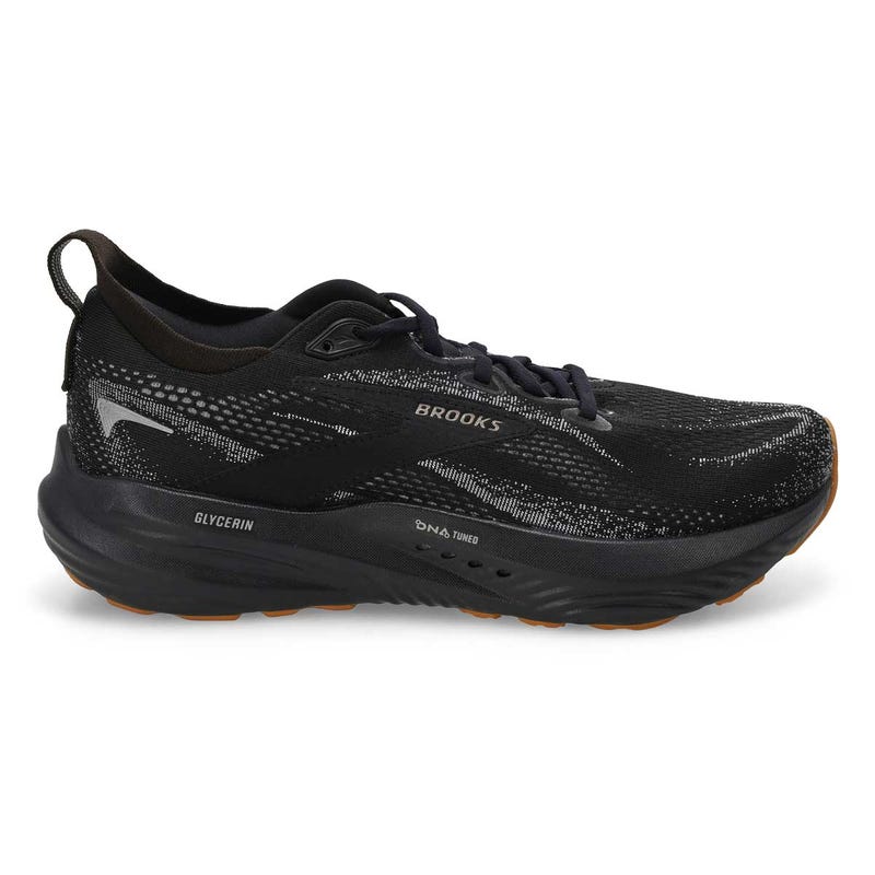 Men's Glycerin 22 Lace Up Performance Runner - Black/Primer Grey/Biscuit