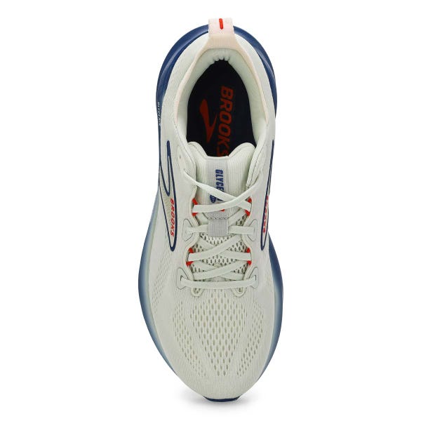 Men's Glycerin 22 Lace Up Performance Sneaker - Grey/Navy Peony/Fiery Red