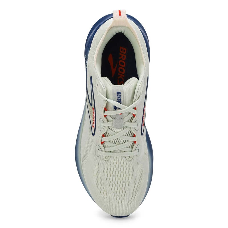 Men's Glycerin 22 Lace Up Performance Sneaker - Grey/Navy Peony/Fiery Red