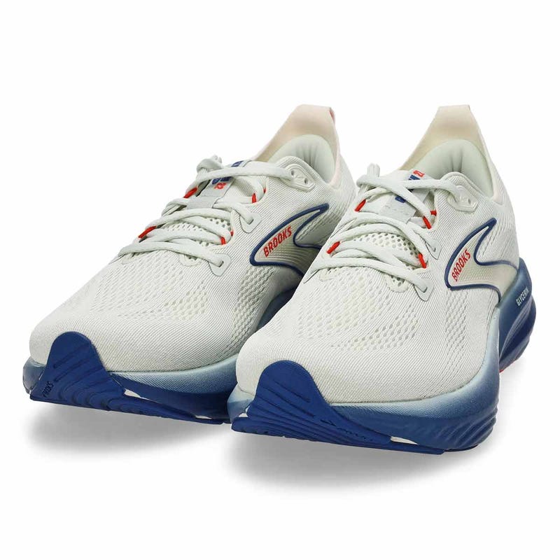 Men's Glycerin 22 Lace Up Performance Sneaker - Grey/Navy Peony/Fiery Red