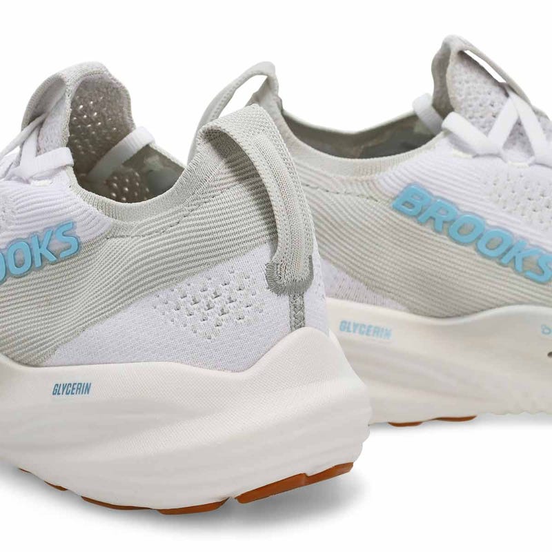 Men's Glycerin Stealthfit 22 Lace Up Performance Sneaker - White/Oyster/Blue