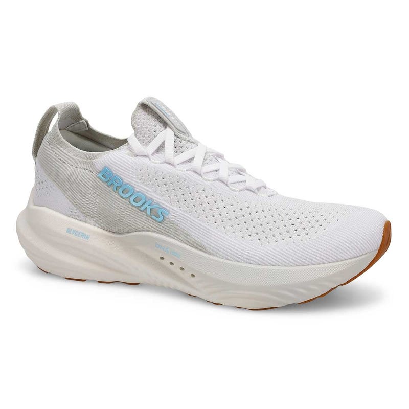 Men's Glycerin Stealthfit 22 Lace Up Performance Sneaker - White/Oyster/Blue