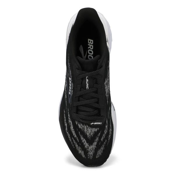 Men's Launch 11 Lace Up Performance Runner - Black/White