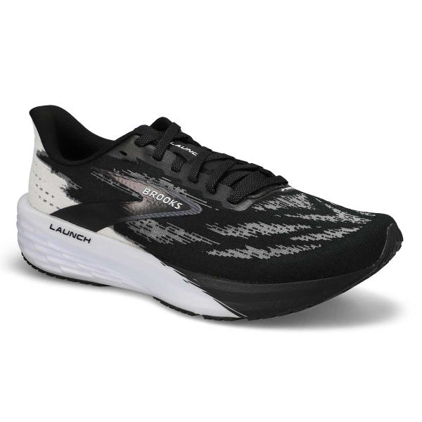 Men's Launch 11 Lace Up Performance Runner - Black/White