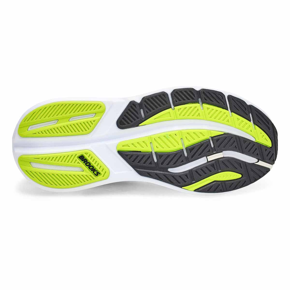 Men's Ghost Max 3 Lace Up Wide Performance Sneaker - Black/Navy/Acid Lime