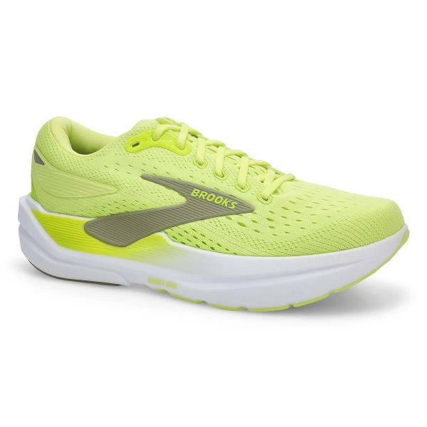 Men's Ghost Max 3 Lace Up Performance Wide Sneaker - Sunny Lime/Acid Lime/Tea