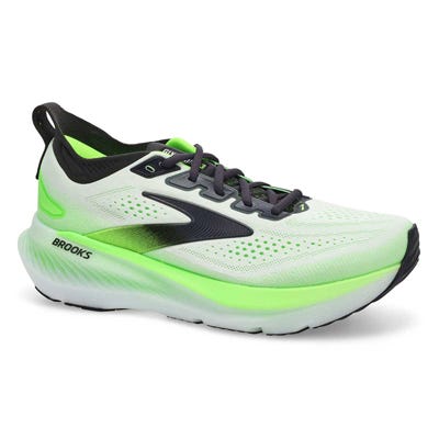 Mns Glycerin 23 Lace Up Performance Sneaker - White/Phantom/Green Gecko