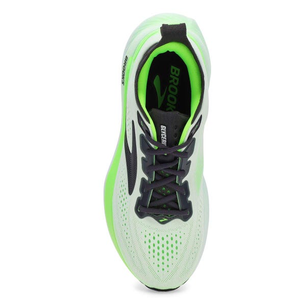 Men's Glycerin 23 Lace Up Performance Sneaker - White/Phantom/Green Gecko