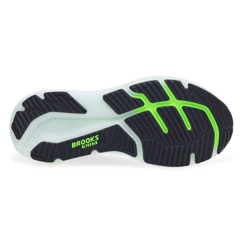 Men's Glycerin 23 Lace Up Performance Sneaker - White/Phantom/Green Gecko